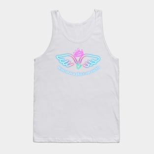 Angel wings heaven is a place on earth Tank Top